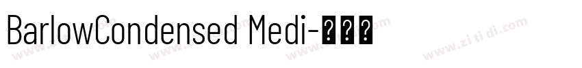 BarlowCondensed Medi字体转换